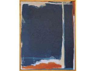 Composition of Blue and Orange I 31.5W x 39.5H