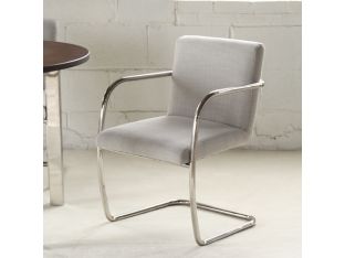 Mitchell Gold Hugo Arm Chair in Lingo Silver