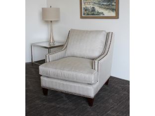Contemporary Linen Club Chair