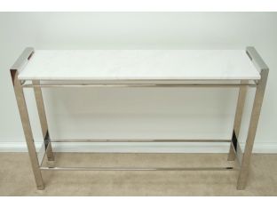 Mitchell Gold Emilio Console with White Marble Top