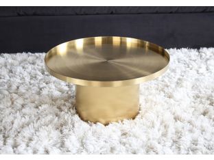 Titanium Gold Drum Coffee Table