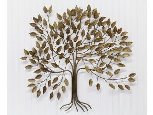 Tree Of Life Brass Wall Sculpture - Cleared Decor