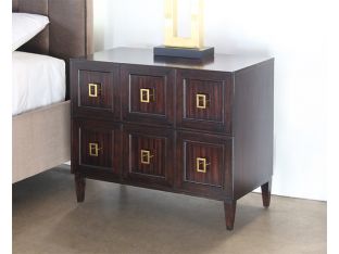 Saeple 2 Drawer Chest of Drawers in Caviar Finish