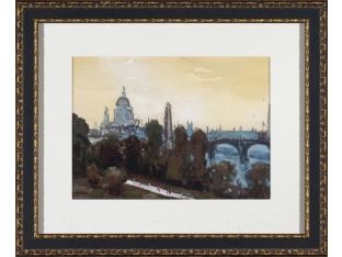 City Watercolor - London 28W x 23H