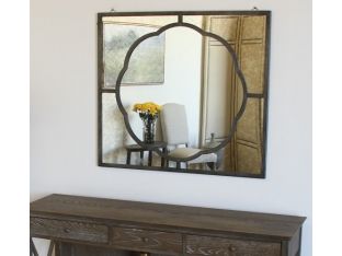 Metal Frame Clover Mirror