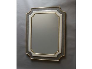Scalloped Shagreen Mirror