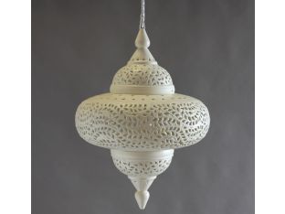 Large Off White Moroccan Lantern