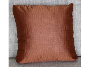 Copper Crocodile Pillow