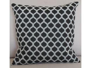 Gray Lattice Pillow