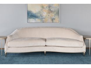 Blush Taupe Curved Arm Sofa