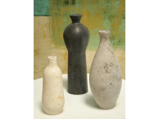 Set of 3 Marble Vases