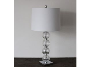 Amanda Crystal Glass Globe Lamp