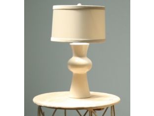 Ivory Crackle Porcelain Table Lamp