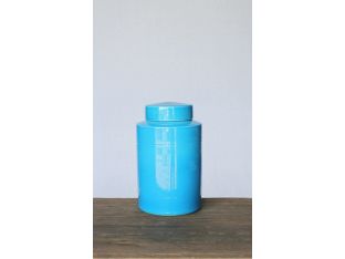 Turquoise Round Tea Jar