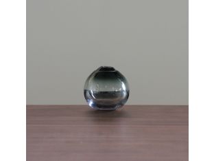 Small Smoke Float Hand Blown Glass Vase - Cleared Décor