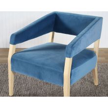 Azure Velvet Club Chair