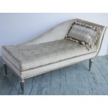 Right-Facing Chaise with Fluted Detail Feet
