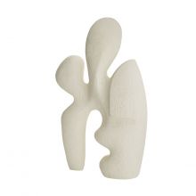 Matte White Abstract Sculpture - Cleared Décor