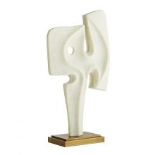 Ivory Abstract Sculpture #1 - Cleared Décor