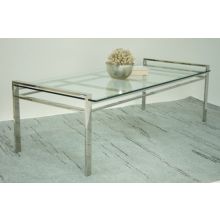Mitchell Gold Emilio Glass Top Cocktail Table