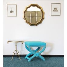 Tennyson Stool in Turquoise