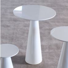 High Gloss White Low Tower End Tables