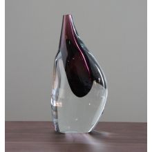 Heliotrope Hand Blown Glass Droplet Object - Cleared Décor