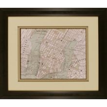 Sepia Map of New York 26W x 22H