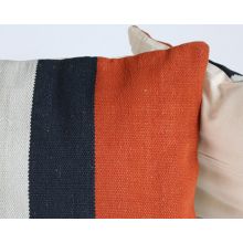 Block Stripe Red Pillow
