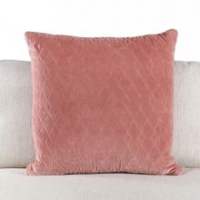 Rose Quilted Velvet Pillow