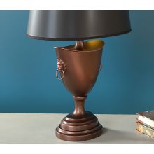 Oxidized Bronze Urn Desk Lamp